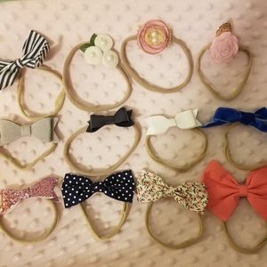 Newborn Headband Bows/Flowers Bundle! 12 Pieces!
